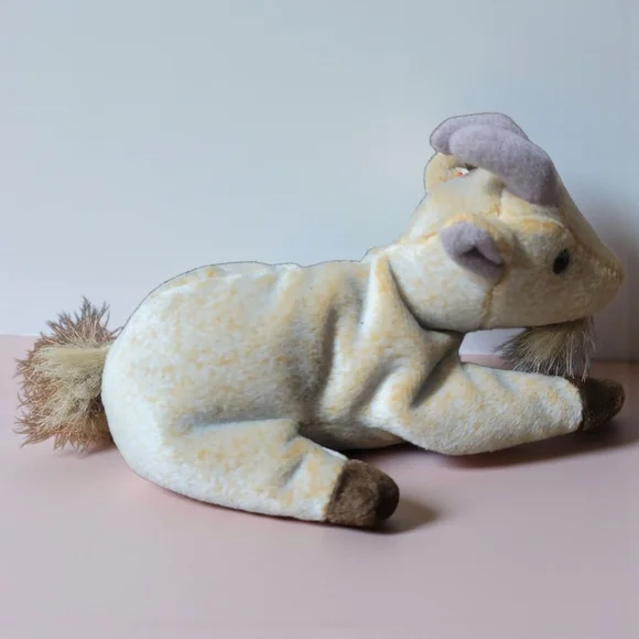 RARE Retired Vintage 1998/1999 TY Goatee Beanie Baby Goat TAG ERRORS - Picture 3 of 11